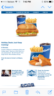 Culver's Emails