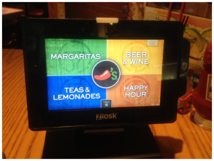 Ziosk Tablet at Chilis