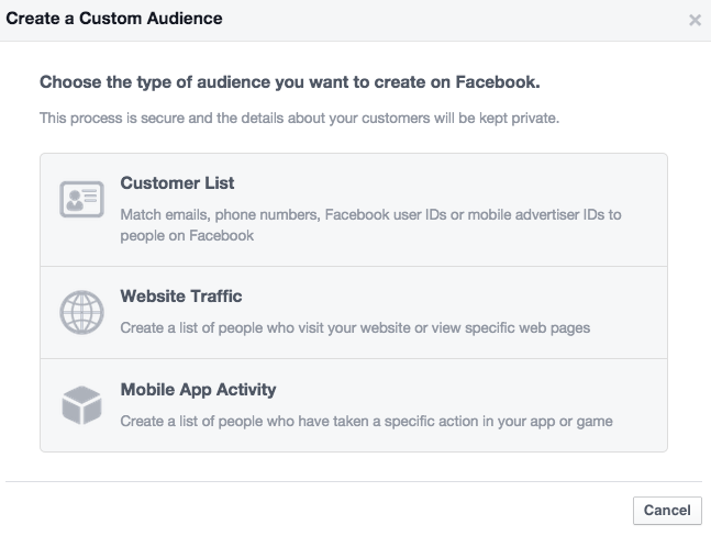 Facebook Custom Audience