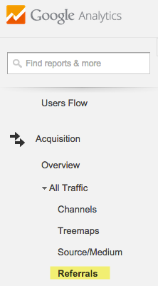 Google Analytics Referral