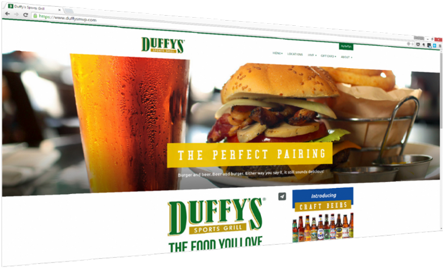 Duffys MVP Restaurant Website