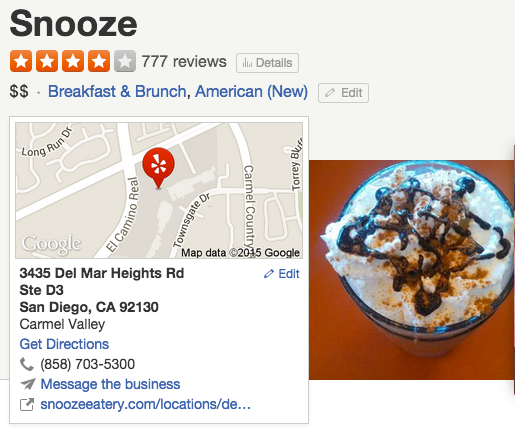 Snooze Eatery Yelp Reviews