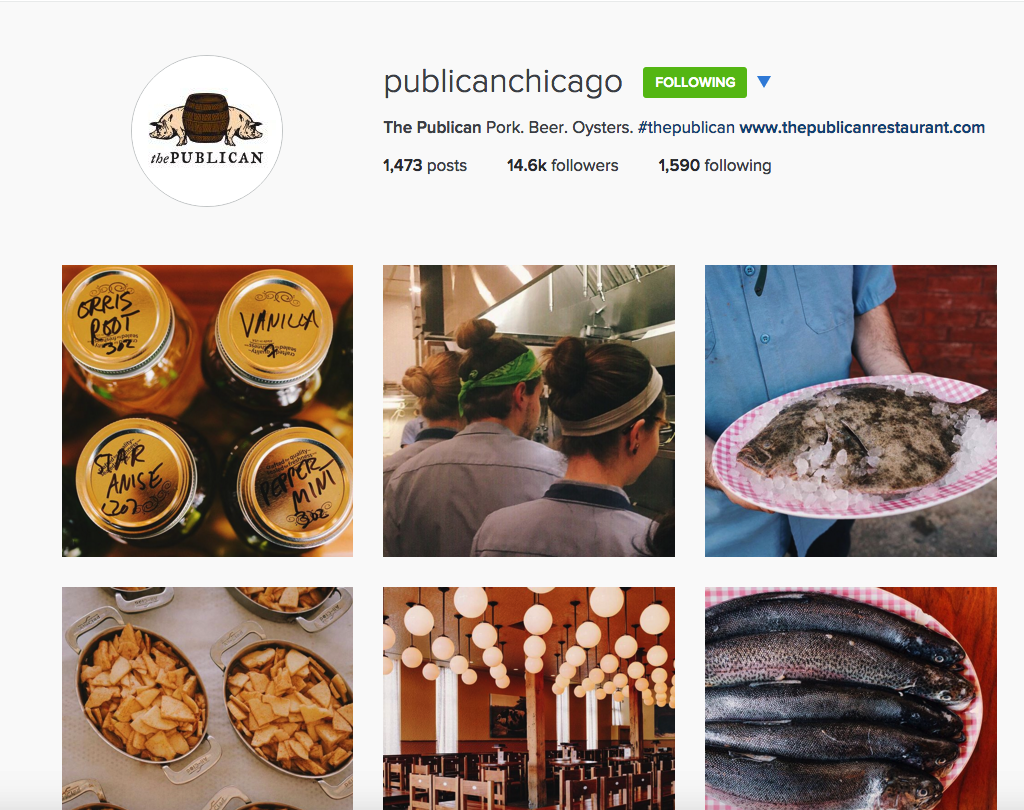 Publican Chicago Instagram