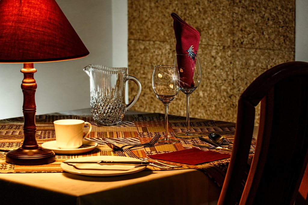 Restaurant dining room table