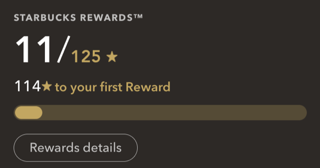 Starbucks Loyalty App Star Ratings